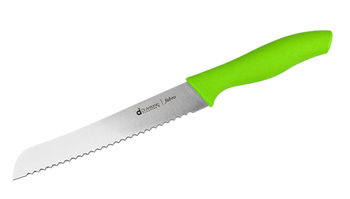 Bread Knife 200mm Green  Colour Match