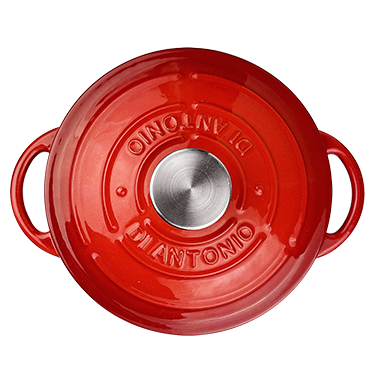 Casserole 200mm Cast Iron Enamel Red 1.5L