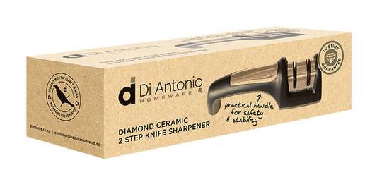 Knife Sharpener 2 Step with Ceramic & Diamond Wheels