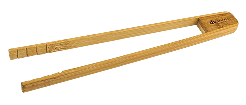 Toast tongs 200mm bamboo with magnet