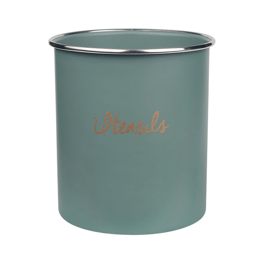 Utensil Holder 135x110mm Round Sage Green