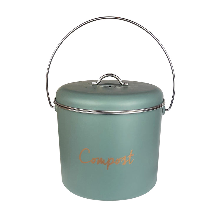 Compost Bin 220x180mm with Filters Sage Green