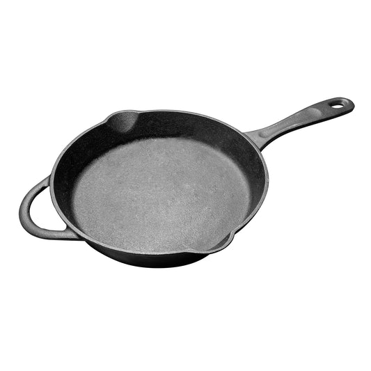 Frypan 260mm with Helper Handle Black Cast Iron