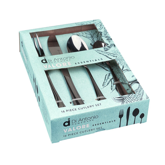 Cutlery Set 16pc Stainless Steel Valore Essentials