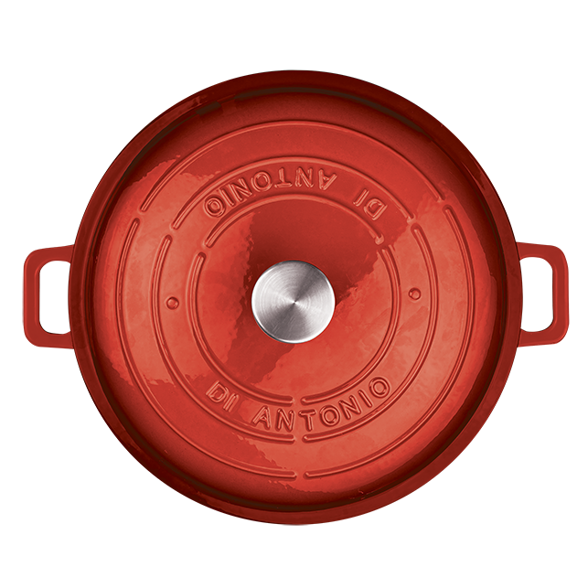 Casserole 320mm Cast Iron Enamel Red 3L