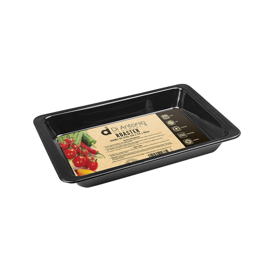 Roaster Rectangle 330x210x40mm Enamel Steel Black