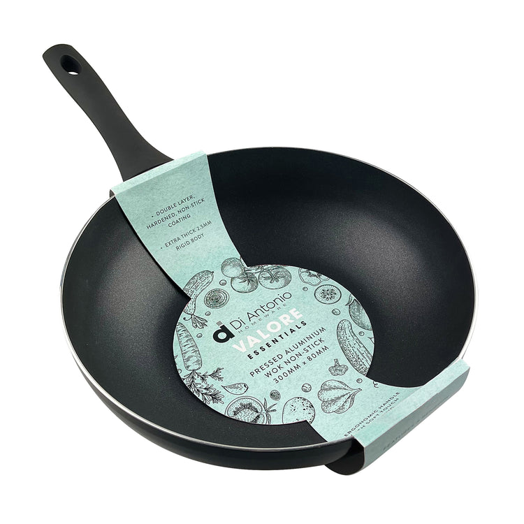 Wok 300x85mm Aluminium Valore Essentials