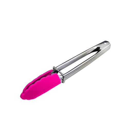 Tongs Mini 180mm Stainless Steel Pink