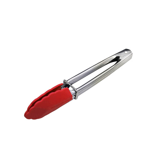 Tongs Mini 180mm Stainless Steel Red