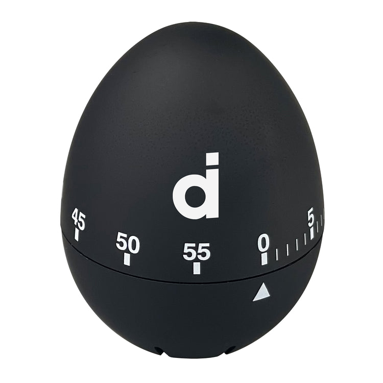 Timer Novelty Egg Shape 75x60mm Black