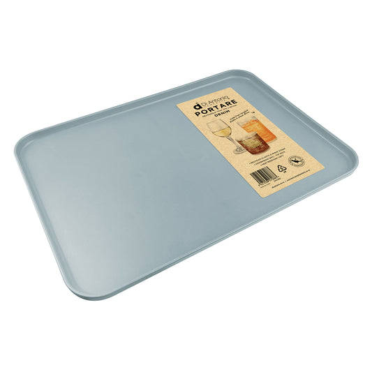 Tray Rectangle 378x267mm Plastic & Wheat Straw Denim Portare
