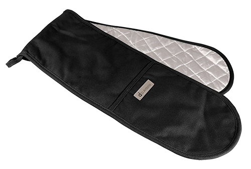 Double Oven Glove 880x180mm Black