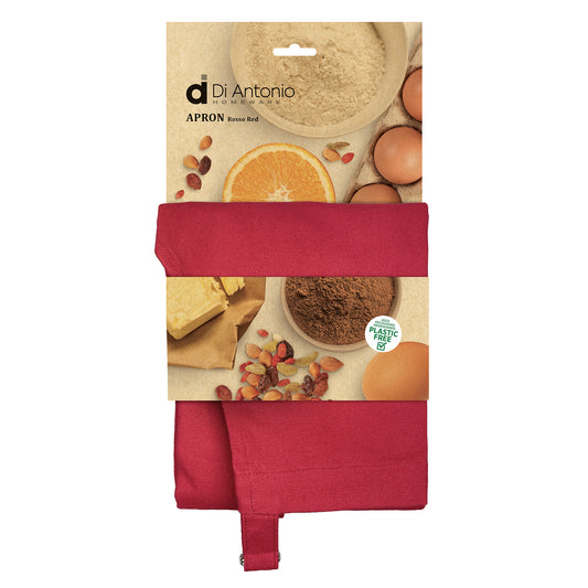 Apron Cotton Canvas Large Rosso