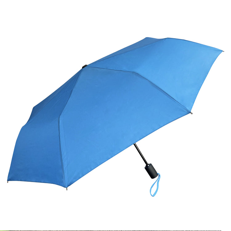 Umbrella Auto Open Blue Including a Metal Frame Fibreglass Ribs and a Bag