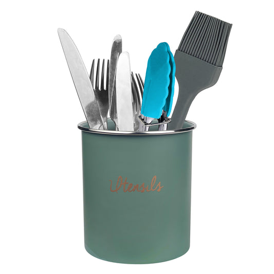 Utensil Holder 135x110mm Round Sage Green
