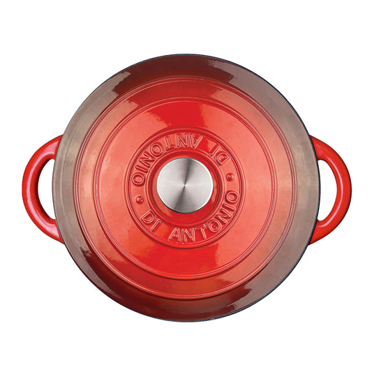 Casserole 260mm Cast Iron Enamel Red