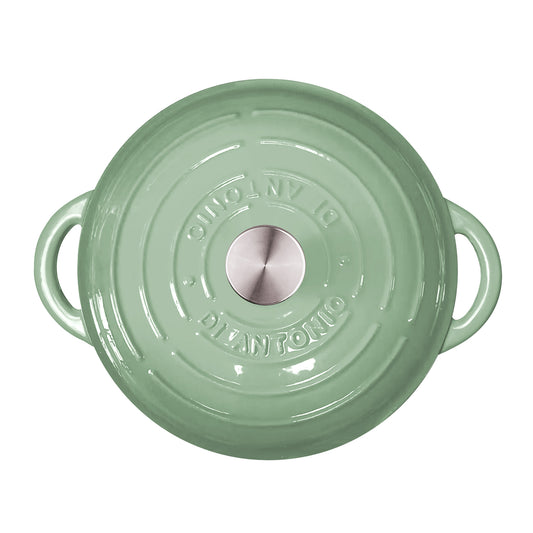 Casserole 260mm Cast Iron Enamel Sage Green 4.6L
