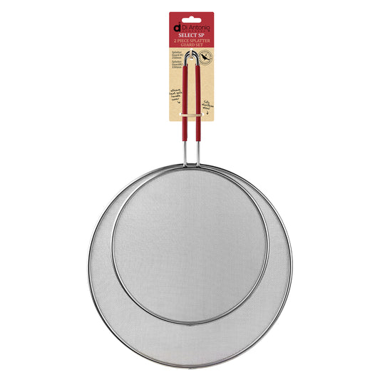 Splatter Guard Set 2 Pce 330mm & 250mm Red
