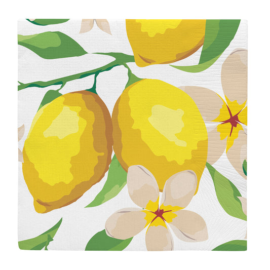 Paper Napkins / Serviettes 330x330mm Pack of 20 Lemons