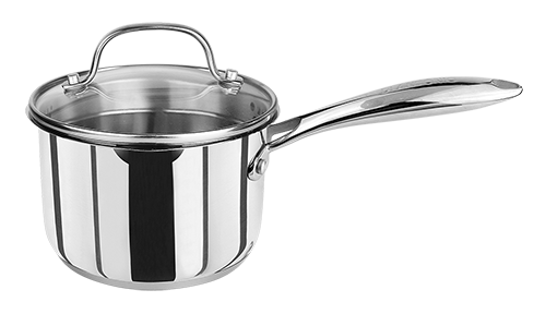 Saucepan 140mm with Draining Lid Stainless Steel Cucinare