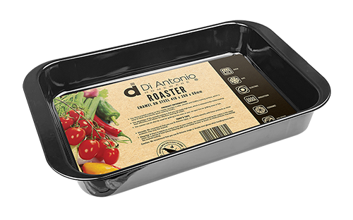 Roaster Rectangle 410x260x60mm Enamel Steel Black