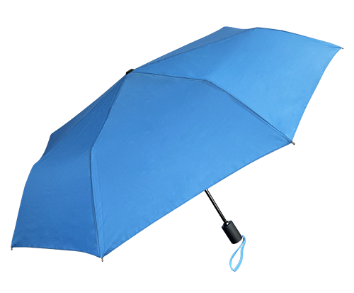 Umbrella Auto Open Blue Including a Metal Frame Fibreglass Ribs and a Bag