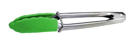 Tongs Mini 180mm Stainless Steel Green